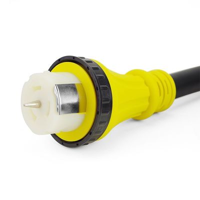 Corde électrique de terre marine SS2-50 mâle à femelle 50A 125V/250V 100FT 6FT/8FT/10FT/12FT/25FT Longueur Matériau du conducteur en cuivre