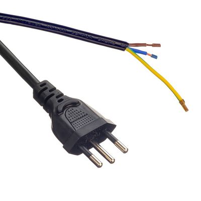 Cable en PVC sans oxygène à conducteur en cuivre à chaîne dégagée 16A/250V VDE H05VV-F avec câble d'alimentation UE
