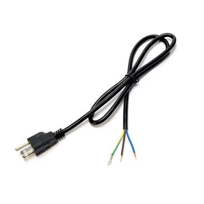 Cordon électrique américain à 3 branches personnalisé Cordon d'extension à tête plate 3X16AWG 7a 125v 2 branches Figure 8