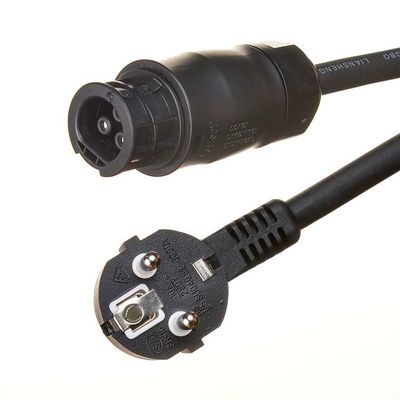 Cable d'extension Schuko de longueur personnalisée avec matériau isolant en caoutchouc et connecteur BC05 IP68 pour modèle de micro-onduleur