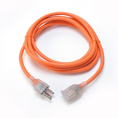 16/3 Gauge ETL Certified Outdoor Extension Cord for Cable Customization with Illuminated Indicator 13A 1625W 16AWG SJTW