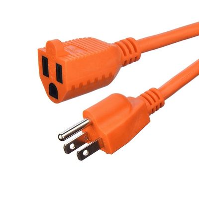 ETL Certified NEMA 5-15P to NEMA 5-15R SJW SJTW 12/3 10/12/14 Gauge Outdoor Power Extension Cord Female End Type NEMA