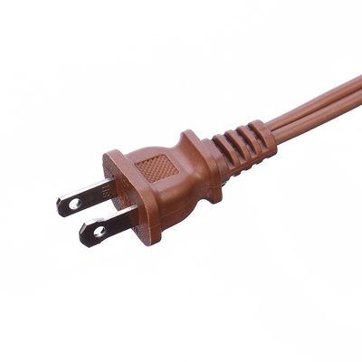 2X16AWG Brown Insulation Protection ETL Plug Power Cord Extension Cord NEMA Male End Type ETL Compliant ETL Certified