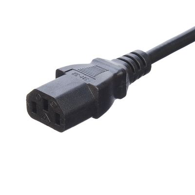 Appareil électroménager à domicile Oxygen Free Bared Stranded Copper 3 Pin 16A Plug Cordon électrique C13 Connecteur Noir Italia Cordon électrique standard