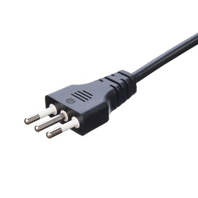 Appareil électroménager à domicile Oxygen Free Bared Stranded Copper 3 Pin 16A Plug Cordon électrique C13 Connecteur Noir Italia Cordon électrique standard