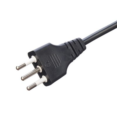 Appareil électroménager à domicile Oxygen Free Bared Stranded Copper 3 Pin 16A Plug Cordon électrique C13 Connecteur Noir Italia Cordon électrique standard
