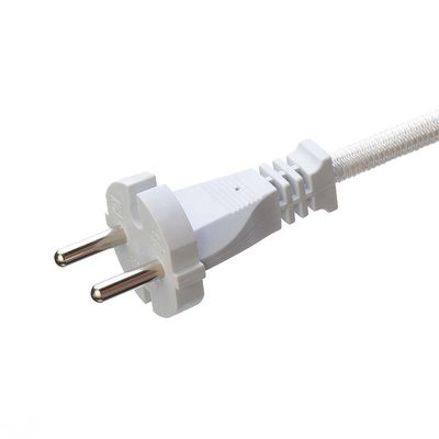 10A/250V PSE câble d'alimentation à prise 2Pin 4,8 mm Terminal SNI blanc avec cuivre à chaîne sans oxygène à longue durée de vie