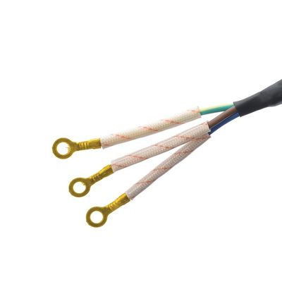 SNI certifié 16A câbles d'extension de câble d'alimentation en filigrane tressé pour ordinateurs portables Cable spécification H03RT-F 3x0.75-1.5MM2 Blanc