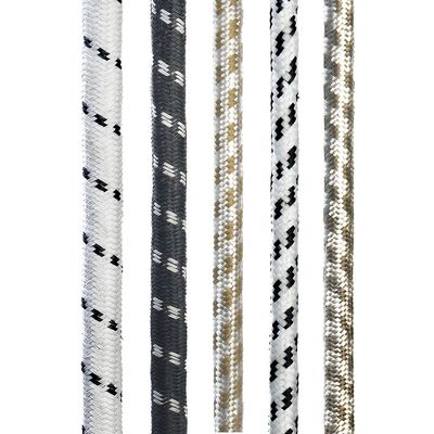 SNI certifié 16A câbles d'extension de câble d'alimentation en filigrane tressé pour ordinateurs portables Cable spécification H03RT-F 3x0.75-1.5MM2 Blanc