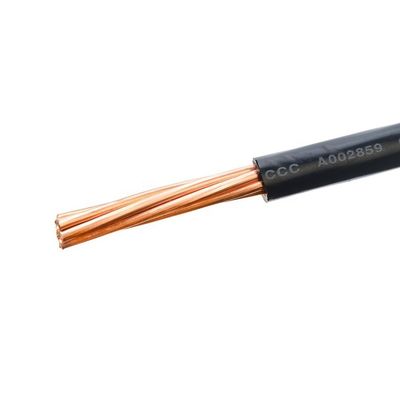 Cable à noyau solide rond BV 1X10mm2 Cable électrique pour ordinateur portable noir avec jaquette en PVC et isolation