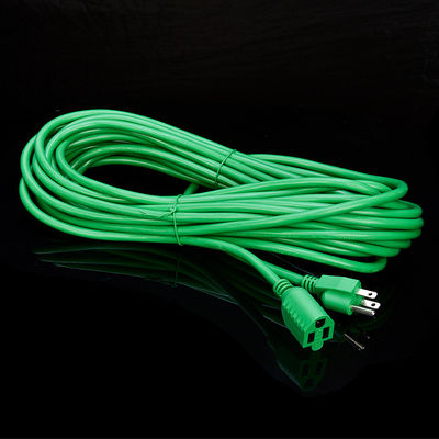 Green Waterproof American Standard 3 Pin Green ETL Heavy Duty Extension Cord Home Appliance IP level IP11