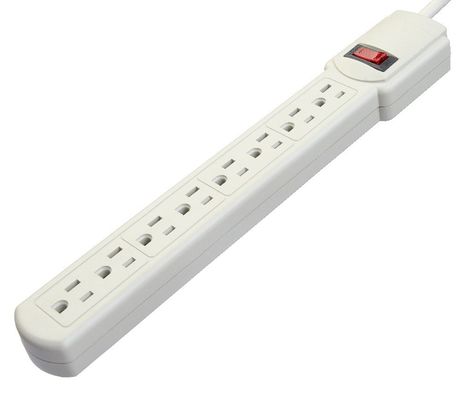 Residential / General-Purpose American Standard ETL Power Strip Portable 8 Outlet for Home Appliances at and Network N/A