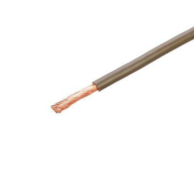 300/500V Rated Voltage Overhead Flexible Cord Round Cables Brown 02 Rv-90 1X0.5mm2 Electrical Power Cable With PVC Jacket