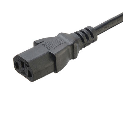 VDE Certificated Shucko CEE7/7 Plug with IEC C13 Connector Computer Power Cords Extension Cords Length 1.5M or Customized