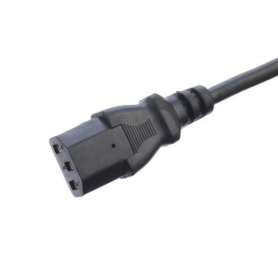 VDE Certificated Shucko CEE7/7 Plug with IEC C13 Connector Computer Power Cords Extension Cords Length 1.5M or Customized