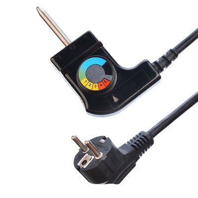 Contrôleur de cuisinière imperméable à l'eau pratique Corée KC Standard Power Cord Plug Power pour les appareils électroménagers Longueur personnalisable