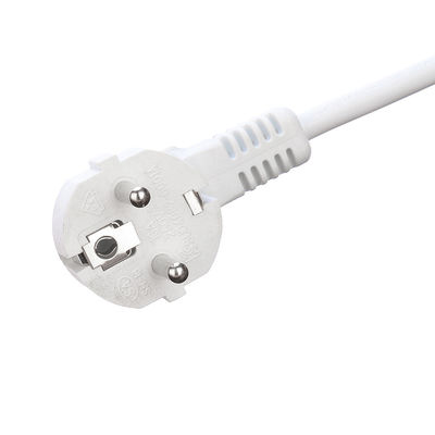 3 Prong Round Pin Extention Cable White SNI Extention Cord for Home