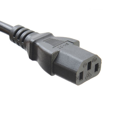 Cable noir Afrique du Sud SABS Appareils électroménagers standard Cordes d'alimentation Cordes d'extension pour résidentiel / général