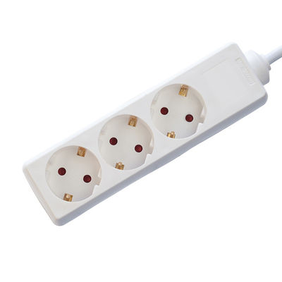 Cable d'extension universel 3m 3 Way et prise de commutateur pour prise d'alimentation multi-branche Extension 3*0,75 Blanc Option personnalisée