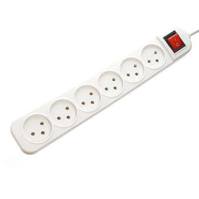 Israel Extension Cord Power Strip with 5 Universal Outlet and Extended Power Cable 3 Pin Prong Plug Rated Voltage 220V