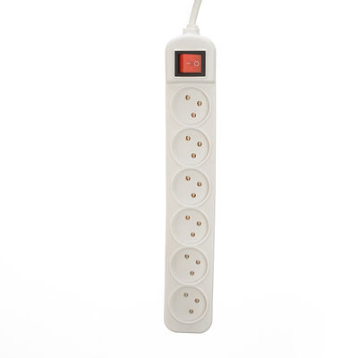 Israel Extension Cord Power Strip with 5 Universal Outlet and Extended Power Cable 3 Pin Prong Plug Rated Voltage 220V