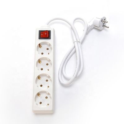 3x4 câble d'alimentation câble d'extension prise universelle prise électrique 4 gang prises d'extension électrique avec réseau SDK et tension nominale 220V