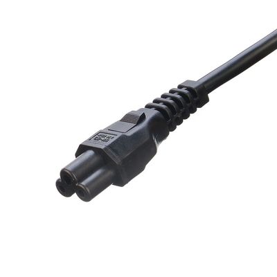 C5 Clover Connector Black Italia Standard Extension Cord Leads H05VV-F 3x0.75MM² Cable 3 Pin 16A Plug for Commercial