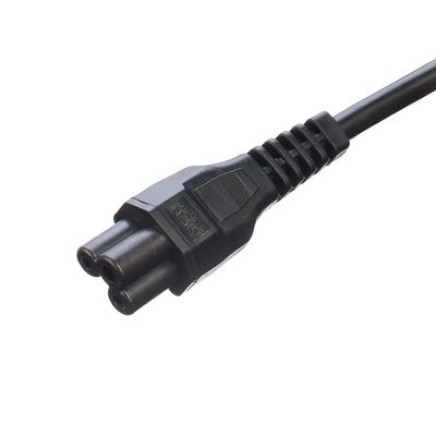 C5 Clover Connector Black Italia Standard Extension Cord Leads H05VV-F 3x0.75MM² Cable 3 Pin 16A Plug for Commercial