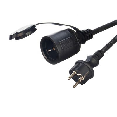 Outdoor Extension Cord 3x1.5mm2 Power Cable 220v Power Cord Cable with 2 Pole Waterproof Socket Standard Grounding 16A/250V