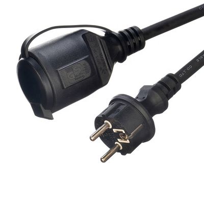 Outdoor Extension Cord 3x1.5mm2 Power Cable 220v Power Cord Cable with 2 Pole Waterproof Socket Standard Grounding 16A/250V
