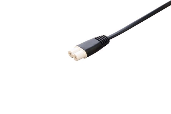 2.5A 2 broches de prise électrique câbles à chaudière noire avec connecteur ou prise conducteur de cuivre à chaîne sans oxygène