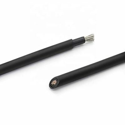 Cable de cuivre PV solaire 10 mm alimenté par l'énergie solaire DC 1500V à noyau unique avec isolation XLPO et conducteur en chaîne
