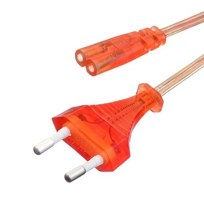 Commercial Direct 2.5A 2 broches câbles d'alimentation Black Kettle Plug avec le câble d'alimentation VDE du connecteur IEC60320 C7