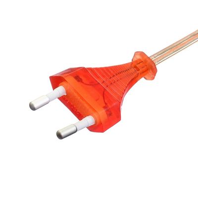 Commercial Direct 2.5A 2 broches câbles d'alimentation Black Kettle Plug avec le câble d'alimentation VDE du connecteur IEC60320 C7