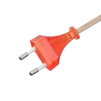 Commercial Direct 2.5A 2 broches câbles d'alimentation Black Kettle Plug avec le câble d'alimentation VDE du connecteur IEC60320 C7