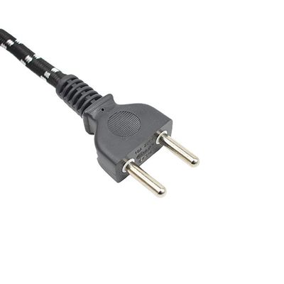 Cordon d'extension de câble d'alimentation commercial VDE/SNI/KC 2 broche à broches rondes pour fer électrique au marché du Moyen-Orient à Dubaï