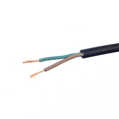 VDE Standard H05rr f câble électrique en caoutchouc 2x0,75 électrique pour appareil ménager -5C à 70C 2C X0,75MM2 sections normales