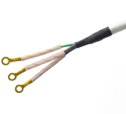 3 Prong Cotton Braided Power Cord Rated Voltage 250v Grounding Standard Grounding for Rice Cooker in Indonesia Market