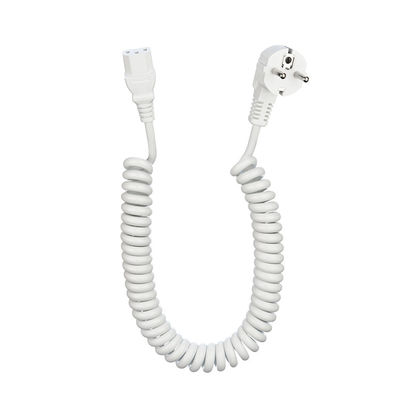 Appareils électroménagers Cords d'alimentation Cords d'extension VDE Cable à ressort standard avec prise ICE C13 et courant nominal 10A