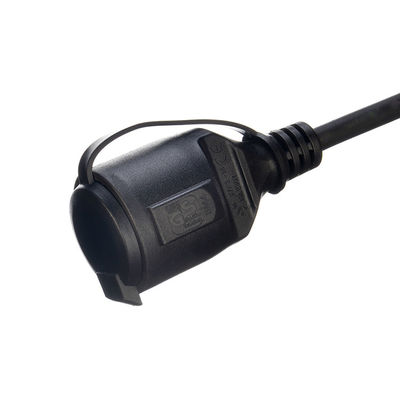 EU 2 Poles Socket Female End Type Oxygen Free Bared Stranded Copper Conductor Material Distributed Outlet Extension Cable