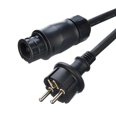Cable de micro-inverseur photovoltaïque solaire à conducteur de cuivre sans oxygène BC01 Schuko