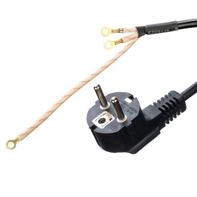 VDE/SNI/KC Plug Type 3 Corde de prolongation Schuko à broche ronde pour poêle et four Conception à bout ouvert