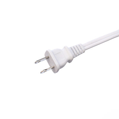 White ETL Standard 2 Pin Plug With 18 AWG Cable Nema 1-15p to 1-15r Male to Female Extension Cord with 13A Rated Current