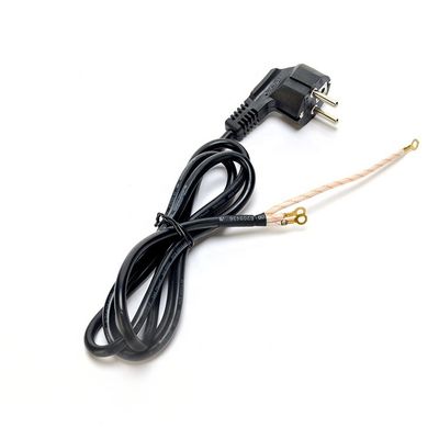 VDE/SNI/KC Plug Type 3 Corde de prolongation Schuko à broche ronde pour poêle et four Conception à bout ouvert
