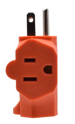 SDK Network 15-amp Adapter 3 Grounding 1 to 3 Outlets Heavy Duty Nema 5-15p to Multiple Nema 5-15r Waterproof Multipurpose Extension Socket