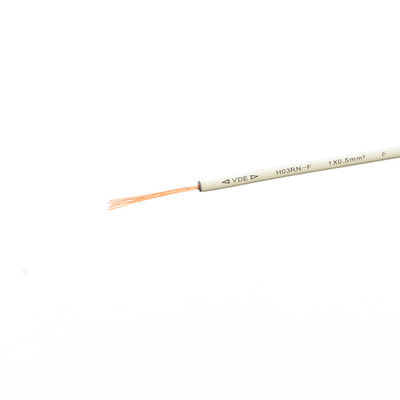 Cable isolé VDE standard H05 Rr en caoutchouc 2x0,75 Cable en cuivre pour appareils ménagers et plage de température extérieure -5C à 70C