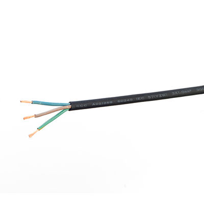 VDE Standard 16A/250V H07rn-f Cordon d'alimentation pour appareils électroménagers Cable d'alimentation à 2 cœurs ou à 3 phases H05 Rr Sections normales intérieures