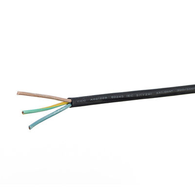 VDE Standard 16A/250V H07rn-f Cordon d'alimentation pour appareils électroménagers Cable d'alimentation à 2 cœurs ou à 3 phases H05 Rr Sections normales intérieures