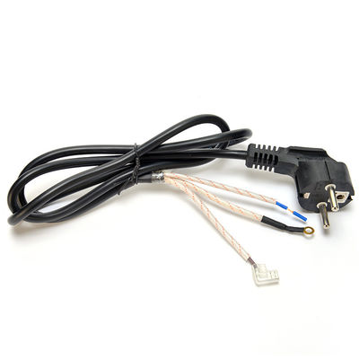 Personnalisation pour l'Indonésie SNI Cordon d'alimentation Cordon d'extension 1.8M/ OEM Traitement de fin de tube de rétrécissement thermique et tube en fibre de verre