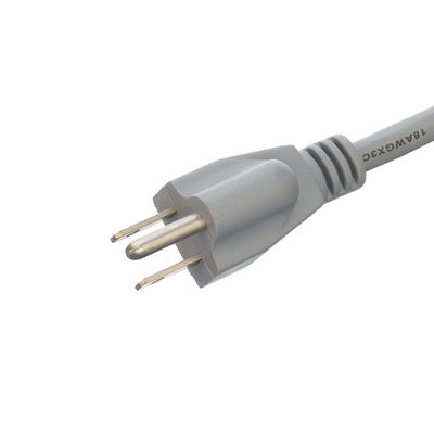 Cordon d'alimentation commercial ETL 14 AWG ouvert et fini pour ordinateur portable 15A NEMA-15P 3 phases câble d'alimentation à prise universelle de marque